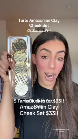 RUN!!! @tarte cosmetics black friday deals have begun! This amazonian clay cheek set is such a good deal! You get 5 for $33! This blush set is perfect for gifts or stocking stuffers! #tartecosmetics #tarte #tarteblush #blush #blushhack #makeupmusthaves #tiktokshopcybermonday #tiktokshopblackfriday #tiktokshopholidayhaul #spotlightfinds #blackfridaydeals 