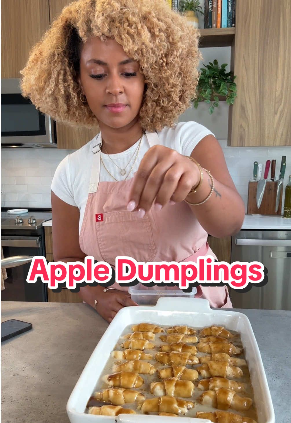 Welcome back to my thanksgiving series. Next up  are these easy apple dumplings. This is a cute dessert to bring for a work pot luck, a friendsgiving or as a late night Thanksgiving dessert too.  ▢ 8 medium granny smith apples ▢ 1 tablespoon ground cinnamon ▢ 1 cup unsalted butter (2 sticks) ▢ 1 cup brown sugar ▢ 1 tablespoon vanilla extract ▢ 1 tablespoon rum or cognac (optional) ▢ 3 tablespoons club soda ▢ 3 packs crescent rolls (24 rolls total)