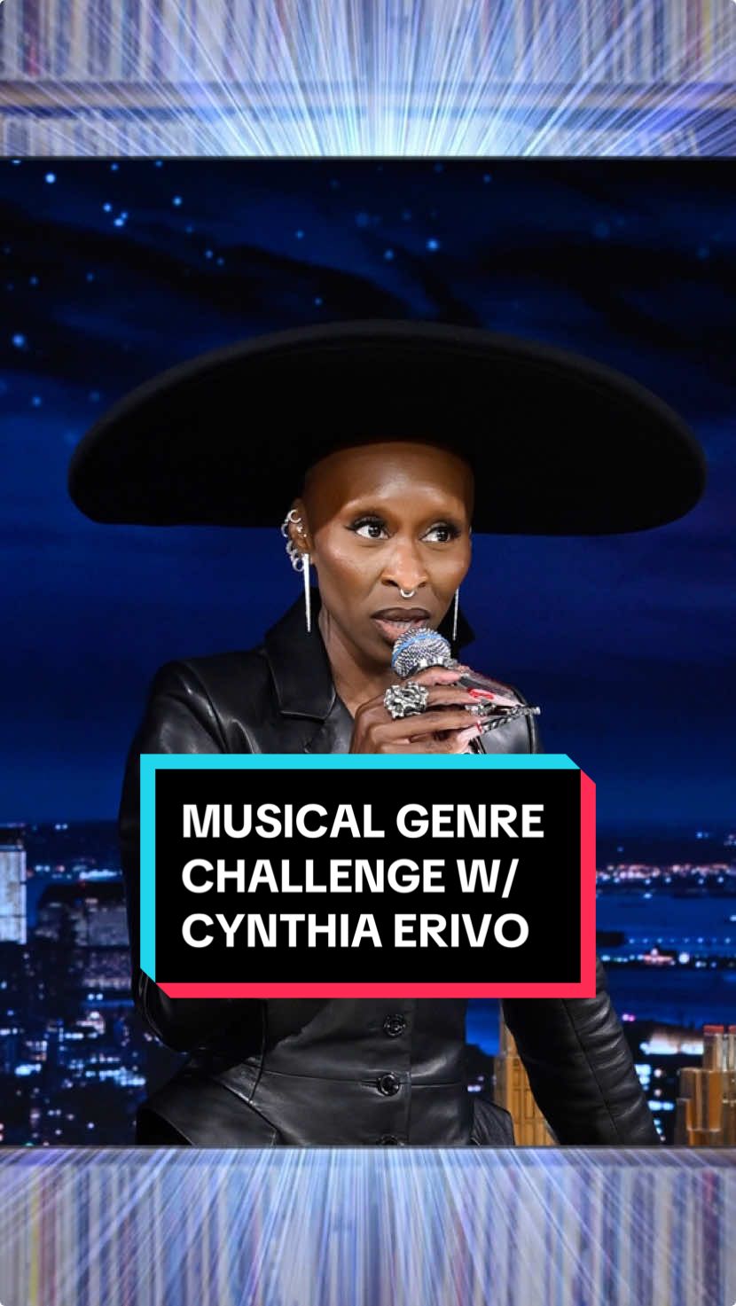 Musical Genre Challenge w/ @Cynthia Erivo 🎭 #FallonTonight #TonightShow #CynthiaErivo #JimmyFallon 