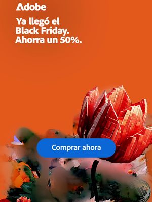 ¡Llegó el Black Friday! 50% menos en CC Todas las Aplicaciones el primer año. Hasta el 29/11.