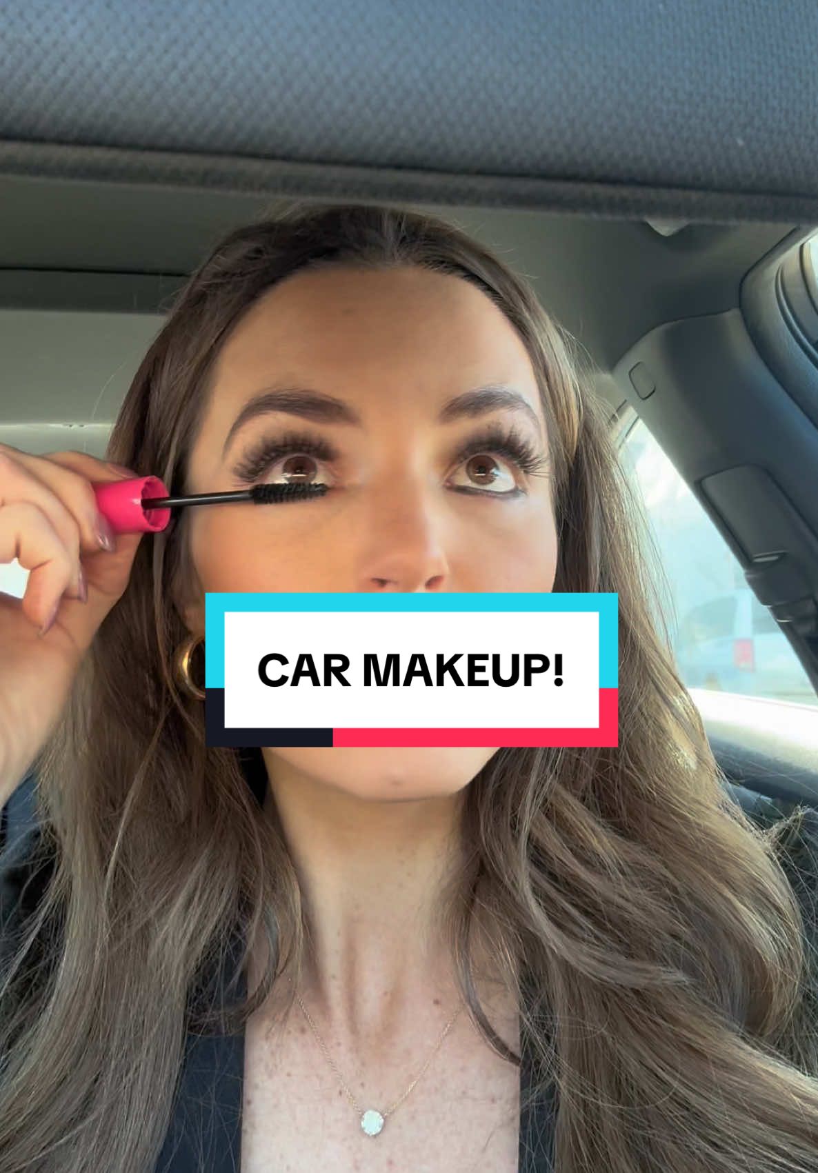 GRWM FAST in my CAR after a #drugstoremakeup run! #GRWM #worklife 