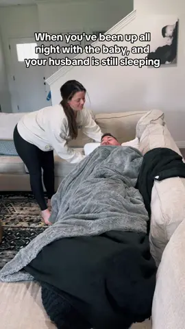 Oh she thought 😝 #MomsofTikTok #dadsoftiktok #viral #passedout #marriedlife #couplecomedy #viral #baby #nosleepgang #husband #pillow