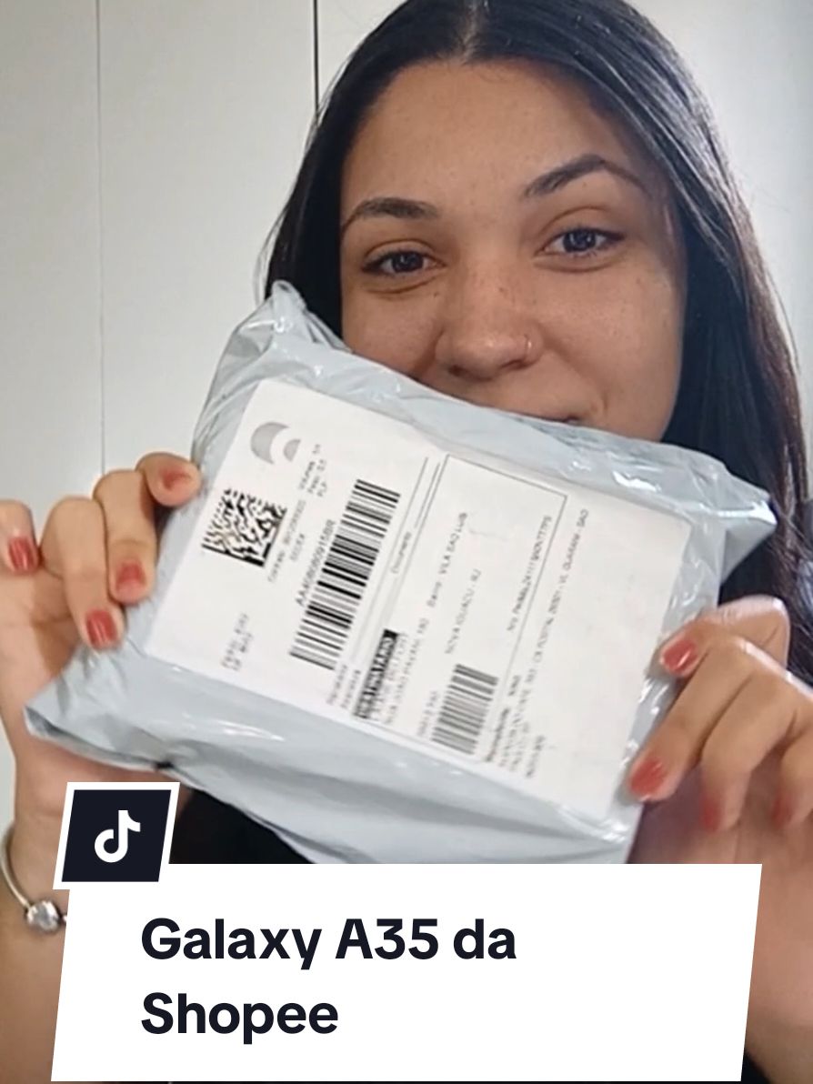 Quem quiser o link é só me pedir nos comentários que eu envio...  #galaxya35 #shopee #unbox #a35 #samsung 