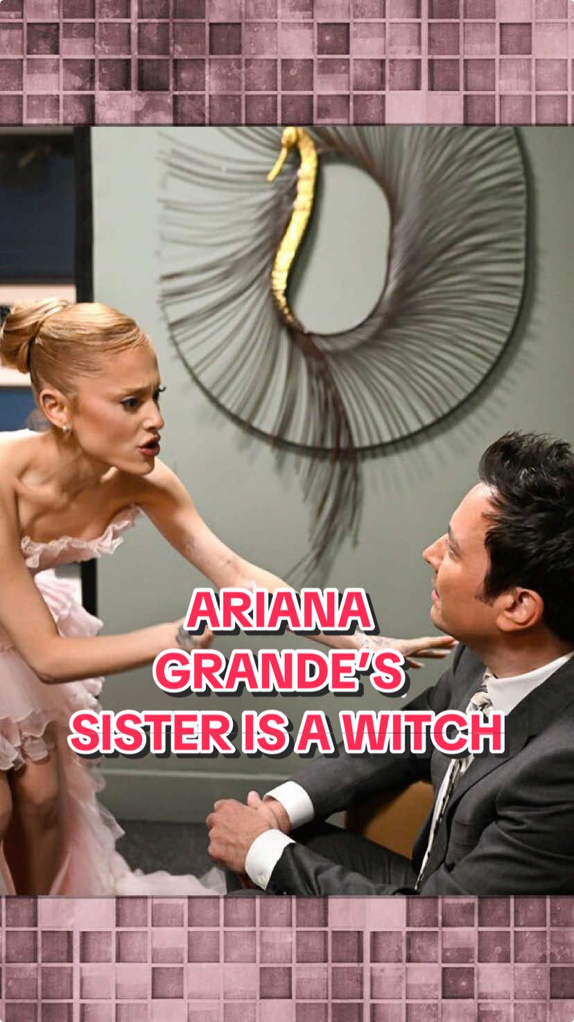 @arianagrande’s sister is a witch ♡ #FallonTonight #TonightShow #ArianaGrande #Glinda #Elphaba #Wicked #ArianaOnFallon #JimmyFallon 