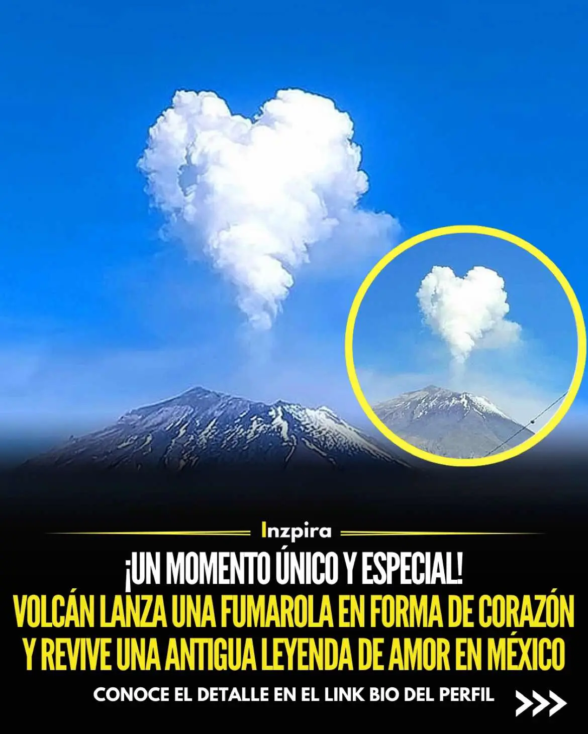 Hace unas semanas, el volcán Popocatépetl, conocido como 