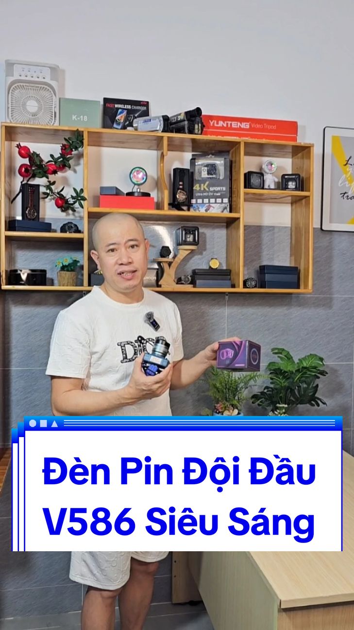 Đèn Pin Đội Đầu V586 Siêu Sáng #affiliatemarketing #tiepthilienket #LearnOnTikTok #denled #chuquyetreviewnhanh #TikTokShop 