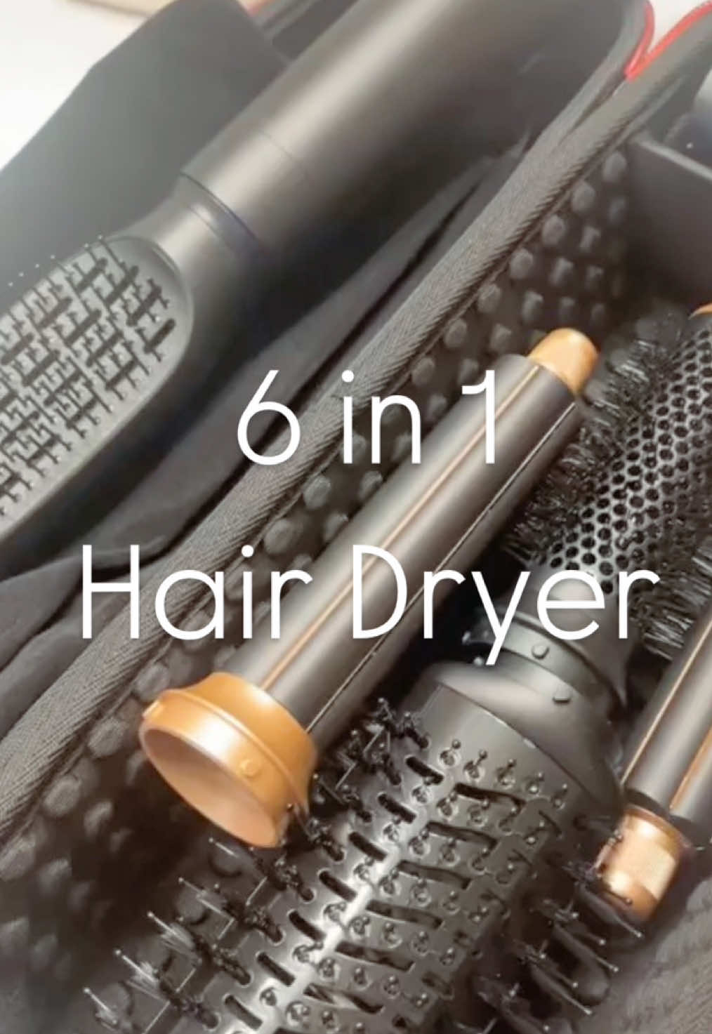 ✨Trying out the 6 in 1 hair dryer✨ It includes a hair dryer, straightining brush, 1 left & 1  right hot air curlers. A styling brush for curling and volumizing, and an oval brush for daily combing. It also includes a heat-resistant glove & storage bag.  I’ve been loving this hair dryer set! Its also at an incredible price on @Amazon #amazon #amazonfavorites #hairdryer #hairtok #fy #creatorsearchinsights 