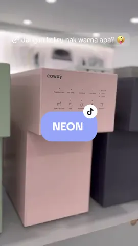 Jangan keliru nak warna apa pulak 😜 #neoncoway #penapisaircoway #penapisairmurah 