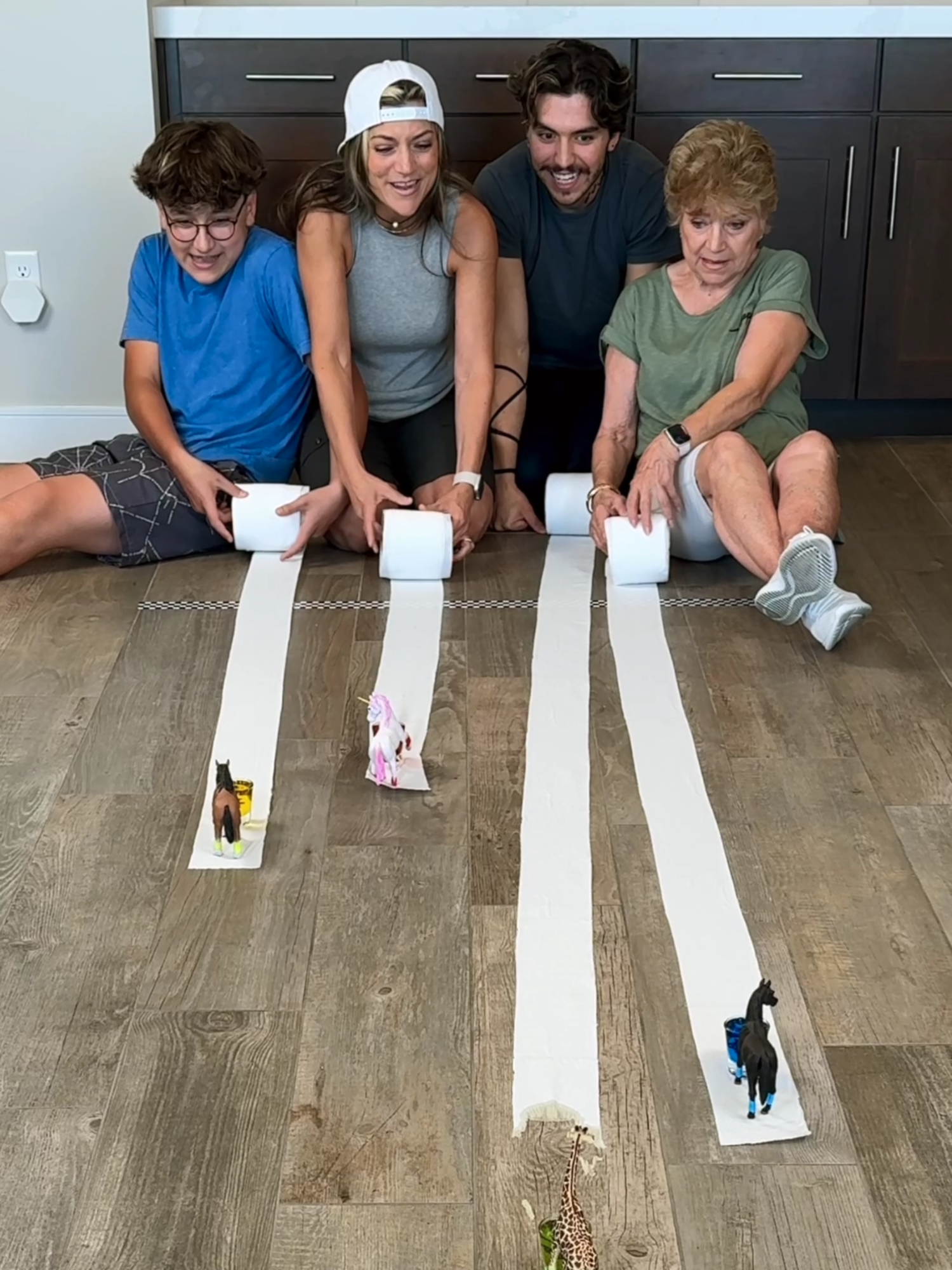 Terrific Toilet Paper Derby 🐎🧻 #familyfungames #tp #racing