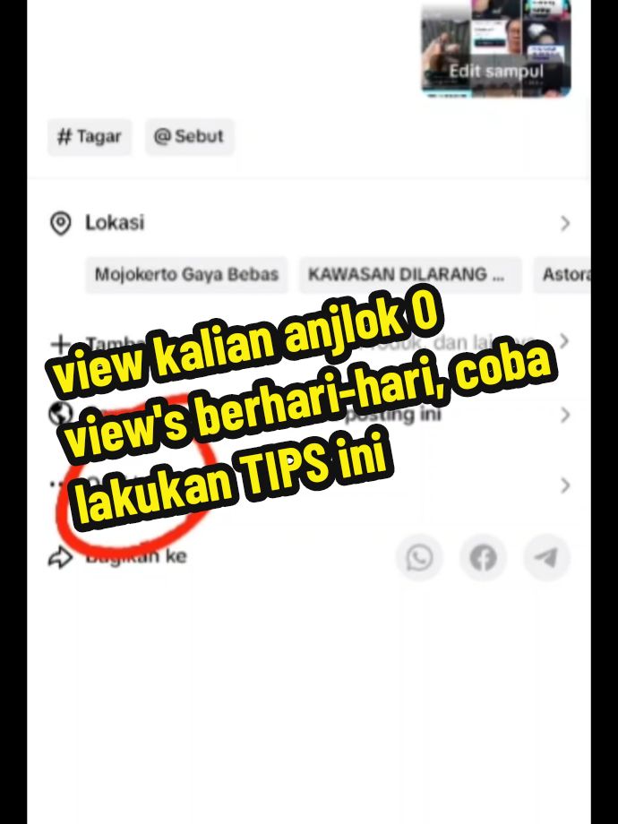 view kalian anjlok 0 view's berhari-hari, coba lakukan TIPS ini, semoga bermanfaat ya #tips #trik #views #tiktokaffiliate #affiliator #affiliatetiktok 