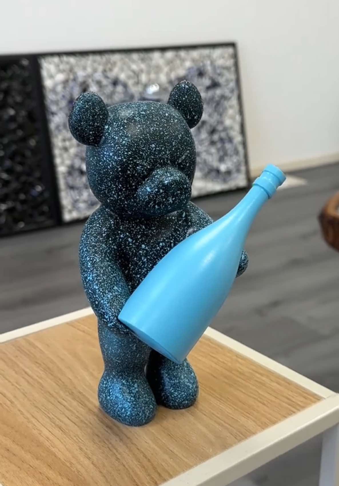 Day 1 of making unique bears for the special Bear Lounge collection. 🐻 #arttoys #figurine #champagne #creative #artgift #modernart #sculpture 