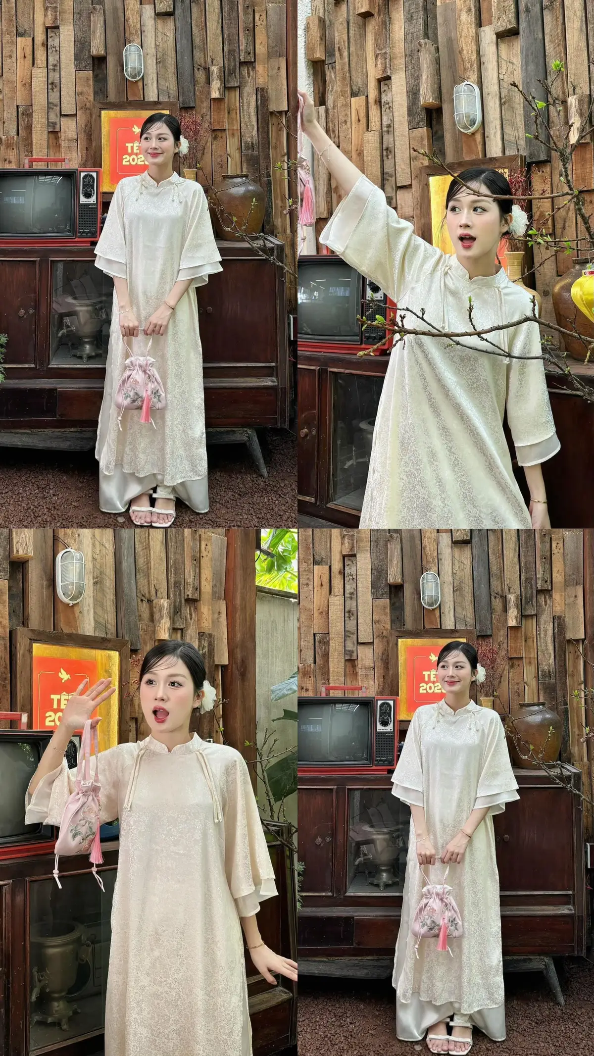 #outfit #outfitoftheday #aodaitet #tet2025 #aodai #phoidoxinh #doxinhmoingay #xuhuong #viral 