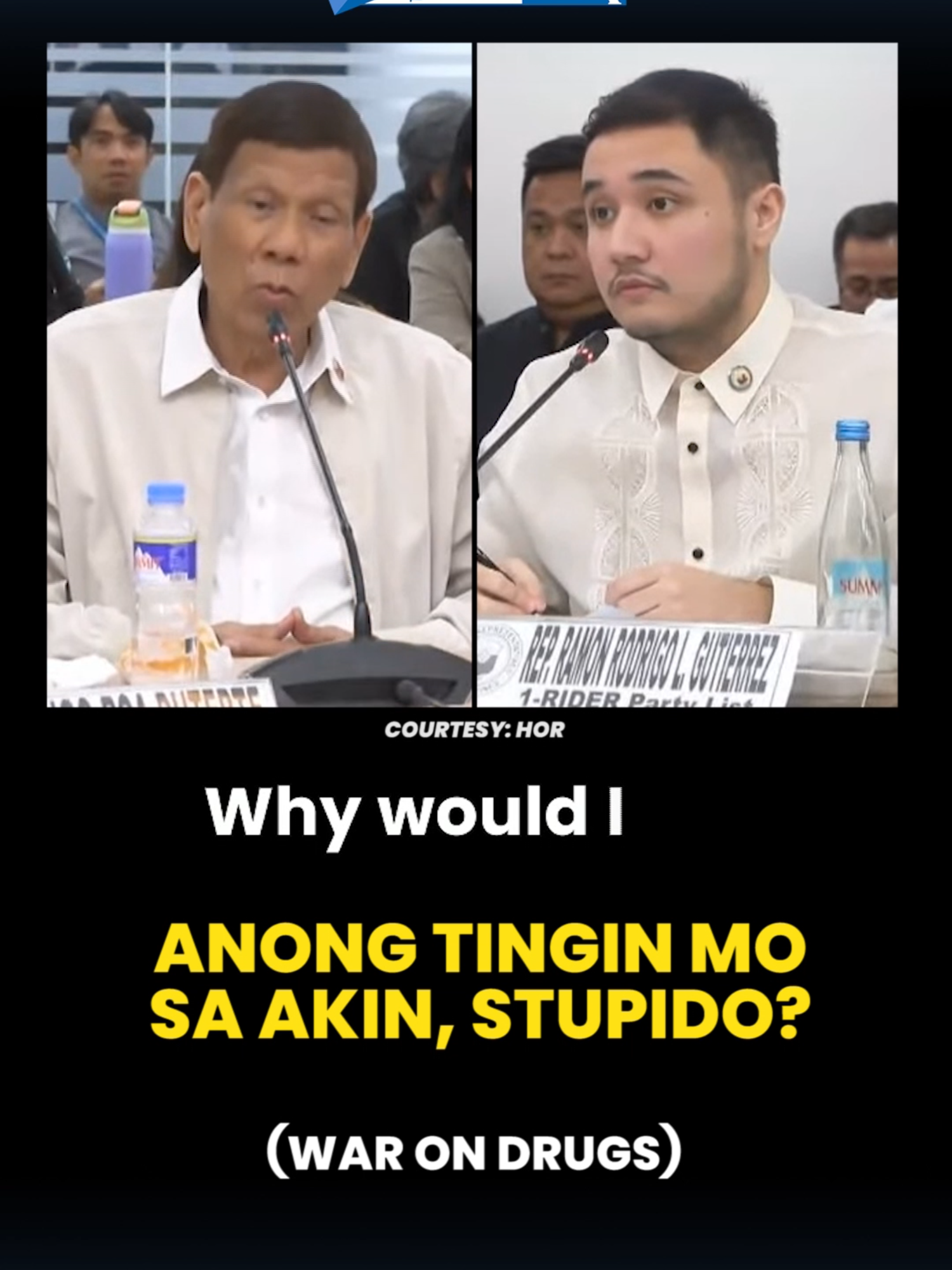 Rodrigo vs Rodrigo, estupido? #PRRD #1riderpartylist