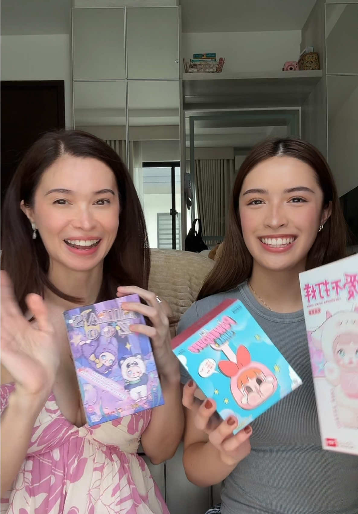 Unboxing Pop Mart items with my mom / Q&A 🌸💛🛍️  @Sunshine B. Cruz #popmart #unboxing #labubu #fyp Thank you @@_prettyquick  for the Pop Mart items! 🫶🏼