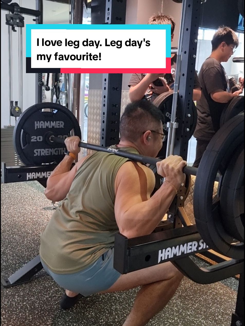 I love leg day. Leg day's my favourite! Squats for legs! #sgfyp  #sgtiktok  #singapore  #fypシ゚  #fypage #fyppppppppppppppppppppppp #sgnews  #fypsg #tiktoksg 