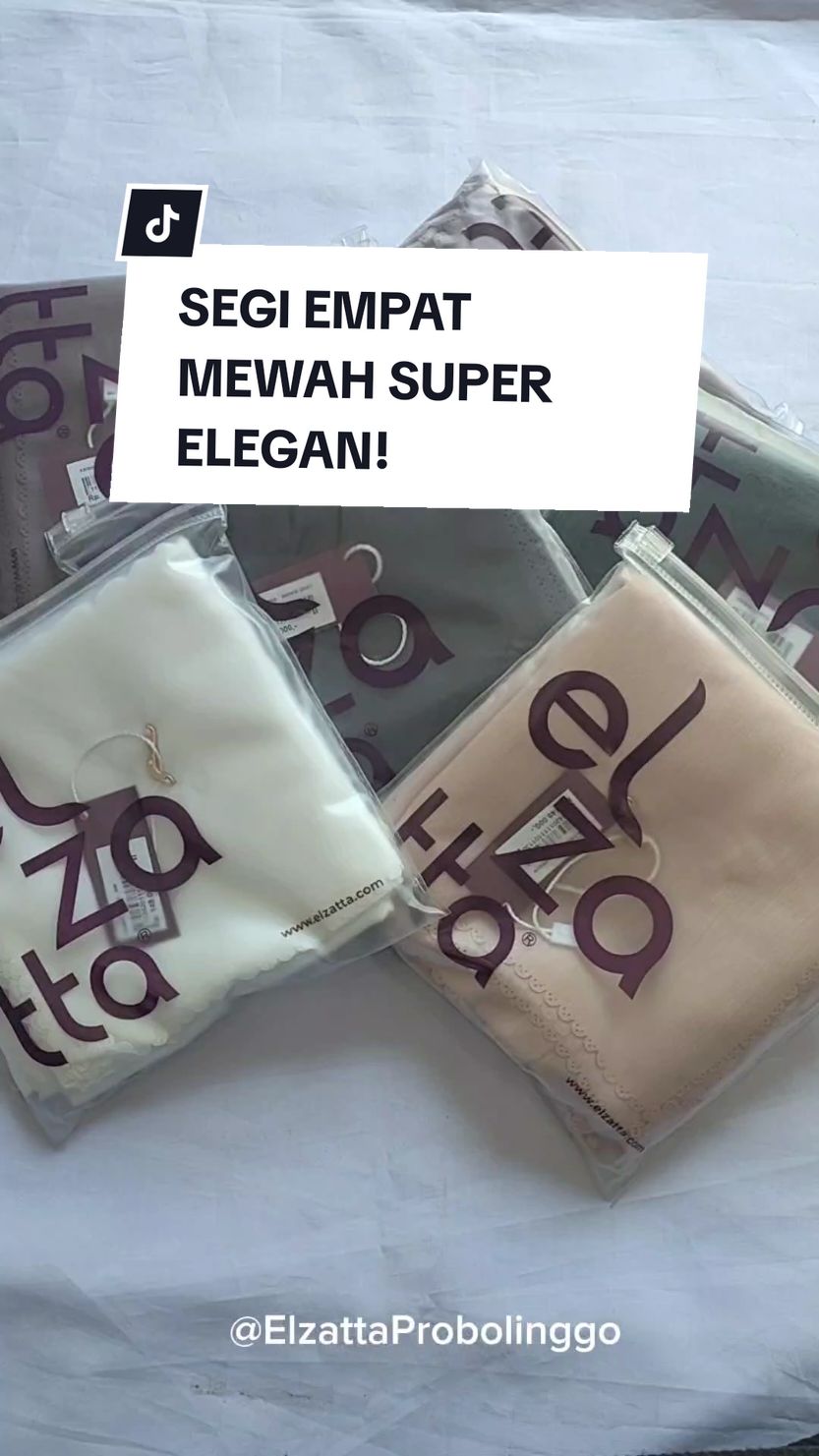 MEWAH BANGET SIMPLE ELEGANT FAMS!😱 segi empat polos sudah include box premium💗 tegap di dahi mudah di styling🫣🫶 #hijabterbaru #hijabpolos#elzattahijab #fyp 