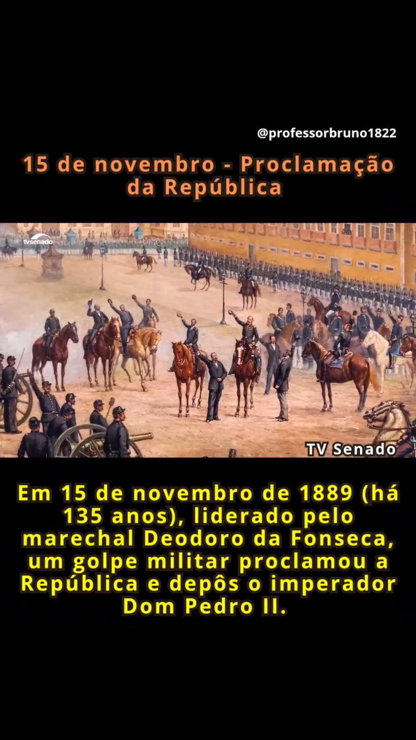 A Proclamação da República no Brasil, em 15 de novembro de 1889, foi o resultado de tensões acumuladas ao longo de décadas. Liderado pelo Marechal Deodoro da Fonseca, o movimento que derrubou a monarquia foi um golpe militar, impulsionado por setores do Exército insatisfeitos com o regime monárquico. Para muitos republicanos, a mudança de sistema já deveria ter ocorrido desde a independência do Brasil, em 1822. Enquanto boa parte das nações do continente optava pela república, o Brasil foi na contramão, consolidando uma monarquia que duraria mais de 65 anos sob o reinado de Dom Pedro II. Essa opção, vista por alguns como uma forma de garantir estabilidade, acabou isolando o país dos movimentos republicanos que floresciam nas Américas. Ao longo do tempo, a monarquia foi se enfraquecendo, desgastada pelas crises internas, pelo descontentamento com a centralização do poder e pela abolição da escravatura, que alienou boa parte da elite econômica. Quando o regime caiu, já estava fragilizado e sem o apoio de grupos essenciais, tornando o golpe de Deodoro um desfecho inevitável. #historia #historiadobrasil #proclamacaodarepublica 