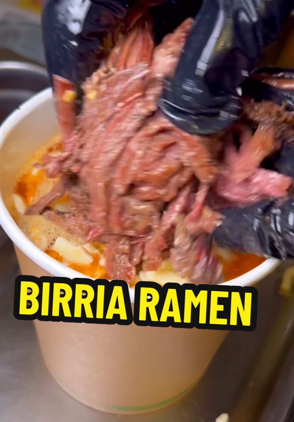 Birria Ramen #notaburger #viral #fyp #barbecue #bbq #lownslow #birria #ramen  