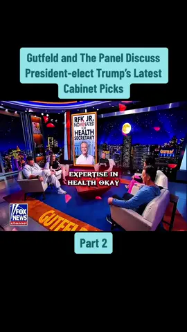 Gutfeld and The Panel Discuss President-elect Trump’s Latest Cabinet Picks #trump #trump2024🇺🇸 #harris #president #usa🇺🇸 #news #breakingnews #foxnews #polictics #fyp #viralvideo 