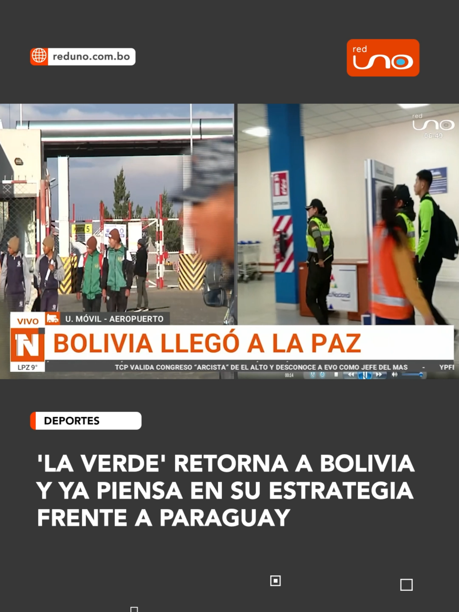 #Deportes I ¡La Verde ya está en casa! ⚽🇧🇴 Tras su reciente derrota ante Ecuador, la Selección Boliviana ha regresado al país con la mirada puesta en su próximo reto: enfrentar a Paraguay. 🏟️💪 ▶️ Más información en www.reduno.com.bo #RedUno #RedUnoDigital #Notivisión #NTVInforma #Bolivia