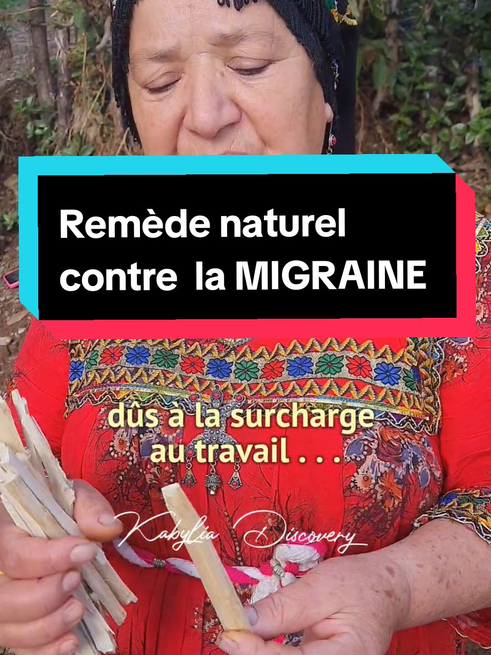 Réponse à @katy_katouche6  Remède naturel contre la MIGRAINE :  Nna Halima vous propose un remède de grand mère contre la migraine et maux de tête dûs à la surcharge au travail... Je vous laisse son contact à la fin de la vidéo pour plus d'informations... #plantes_mediterraneennes  #migraine #mauxdetete #mal #tete #plantemedicinale #vertus  #edutok #ApprendreSurTikTok    #naturopathie #naturopathe  #phytothérapie #phytothérapeute  #conseils #conseiller  #thérapeutique #guérir #toxique #toxicite   #soulager #soulagerladouleur  #viralvideo  #antioxydant   #anti_inflammatoire #tonique   #stimulant #immunitaire #vertus #naturel #antiviellissement   #cheveux  #imghan_leqvayel #antioxidants  #plantes_mediterraneennes    #iɣarman_leqvayel #rajeunissement    #plantemedicinale #vertus   #bio #sante   #legumes_bios #agronomy  #remedenaturel   #imghan_leqvayel  #plantes_mediterraneennes  #plantemedicinale #sante  #edutok #ApprendreSurTikTok    #naturopathie #naturopathe  #phytothérapie #phytothérapeute  #conseils #conseiller #kabylie #mediterranéenne #masquevisage      #الاعشاب #الاعشاب_الطبيعية  #التداوي_بالأعشاب_والمنتجات_الطبيعية    #thérapeutique #agriculture #agronomia #hemoragie #sung    #soulager #viralvideo #edutok     #naturopathie #naturopathe  #phytothérapie #phytothérapeute   #dermique #البشرة   #AmazighⵣKabyle♓ #kabyliaⵣkabylie♓♓♓  #kabyliadiscovery  #antioxidants  #son_kabyle♓   #england #canada_life🇨🇦 #usa #parisien #immigré   #astucesanté #germany #maroc #marocains   #frances    #francescacipriani #francescototti  #tiktokchallenge #marocaine #الغربة  #francetiktok  #halima #halimataraioul  pour ceux qui cherche comment s appelle cette plante c est quoi cette tige ? le nom ? veuillez contacter la Dame par téléphone je vous mets son contrat à la fin de la vidéo  Femme paysanne et homme paysan  utilisation en inhalation de la fumée de cette tige qu il faut allumer puis éteindre et aspirer sa fumée juste un bout d environ 2 à 3 cm  ismis amek ateskhadmad  ilaq atsarghad atessarɣad après atessensad après atesrihad dukhanis ( duxan ) atvaxrad atvekhred tvaxur iwin imumi itaqrah uqarus chkika chqiqa chqiqa  ما اسم النبتة  النبات الدواء العصر الخشب domaines relatifs : naturopathie, peau, tête aqaru  phytothérapie  phytothérapeute, Conseils, dermatologue, Thérapeutique, hépatique.  صداع الشقيقة الصداع النصفي آلام الرأس  migraine maux de tête 