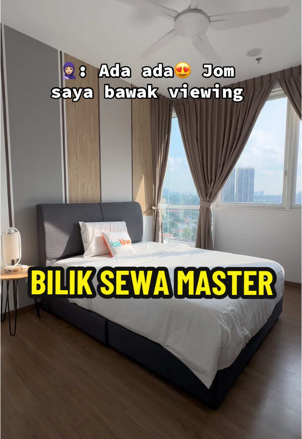 Korang ada tak geng yang suka stay masterbedroom? Kita nak bagi FREE SEBULAN ni😍😍 #belive #tiktokawards2024 #biliksewa #biliksewamurah #biliksewajb #roomrentalpenang #Room 