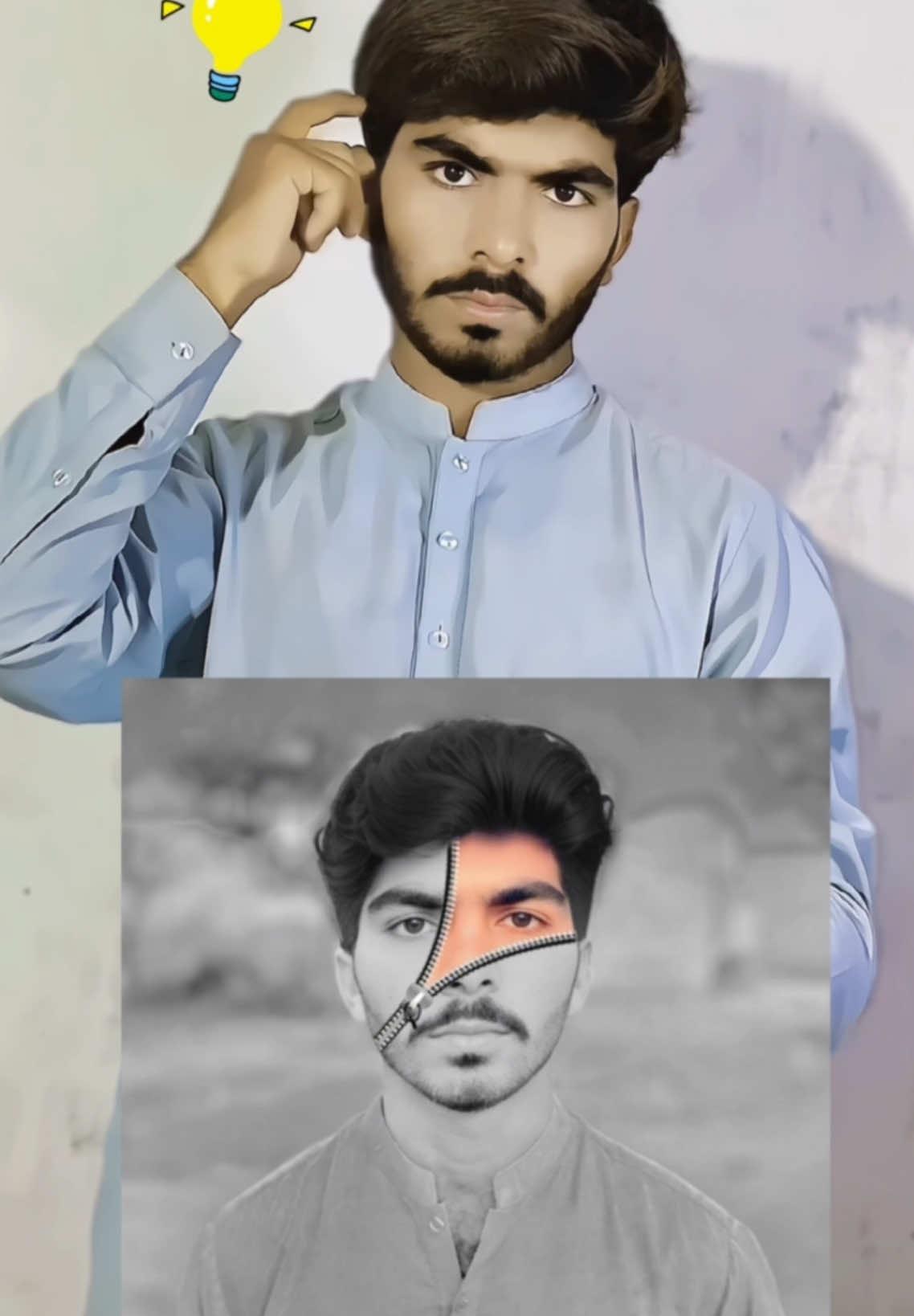 Zip on face Photo Idea #foruyou #picsartediting @Holy Quran 🎧 #piscartutorial #pyfツviral_❤💕 #mughees_editor #lightroom #tutorial #photoediting @SG EditOr @Noman Editor @KM Editing 