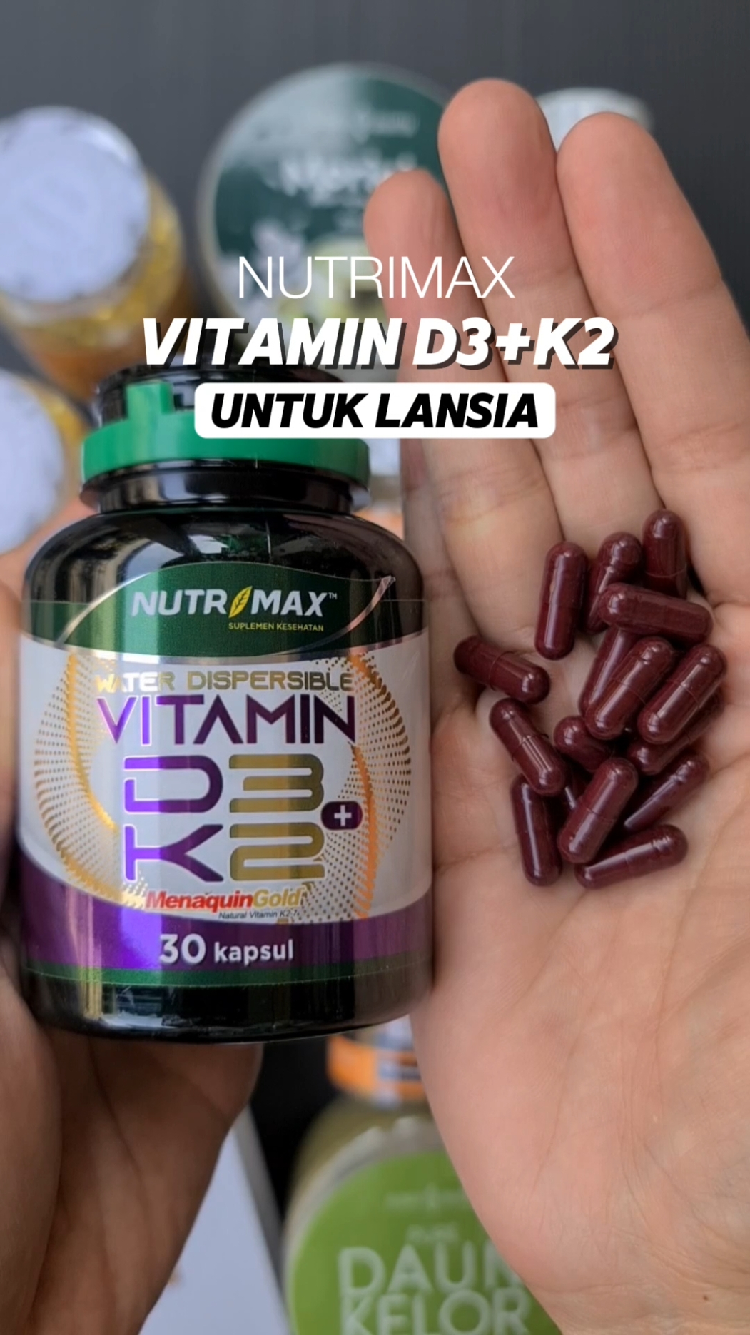 Nutrimax Vitamin D3+K2 bisa di konsumsi mulai usia 12 tahun sampai lansia #vitamind3k2 #vitamind3 #vitamind #vitd #vitamin #edukasi 