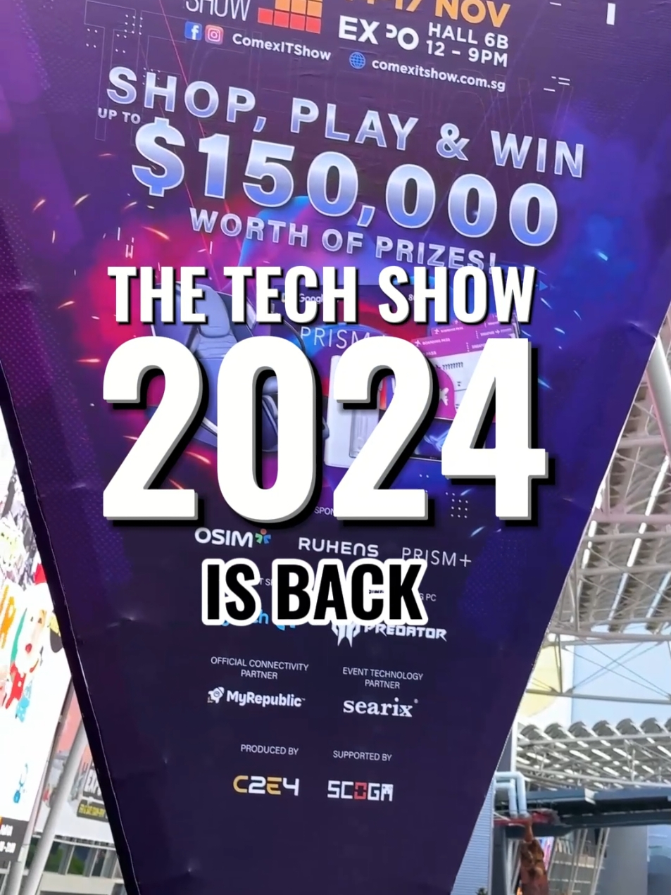 This year's TECH SHOW 2024, catch the STELLAR ESPORTS CUP featuring MLBB and Valorant matches with up to $15,000 in cash and prizes to be won! Get entertained and shop and save on tech deals this weekend. #TheTechShow2024 #TTS2024 #TechShow #techshowsg #techdynamicsg 