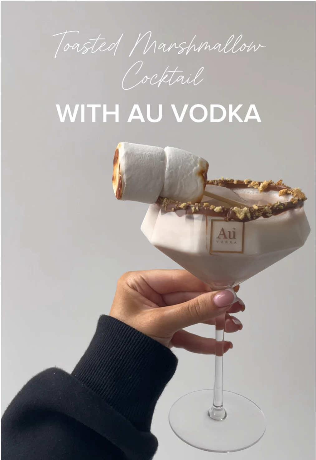 limited edition ‘toasted marshmallow’ au vodka 🤍 this was UNREAL                                             ad #auvodka @Au Vodka 