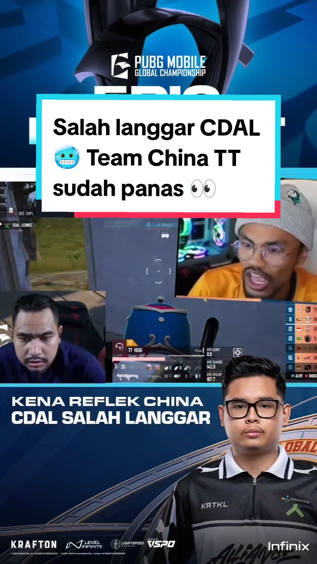 Aduhhhh sakit ya lihat @celcomdigialliance 'salah langgar' pasukan China TT sudah panas pada Day 2 ni 😭 Reaksi anda seperti @fredoalili atau @kingshahx 🫠 📺 PMGC LIVE jam 6:45pm 💫 Liga 31 OKT - 24 NOV 💫 Finals 6 - 8 DIS #ALLinPMGC #PUBGMOBILE #PUBGMOBILEESPORTS #PMGC #PMGC2024 #InfinixPMGC2024 #KongsiBersama #KongsiJer #KakiGaming 