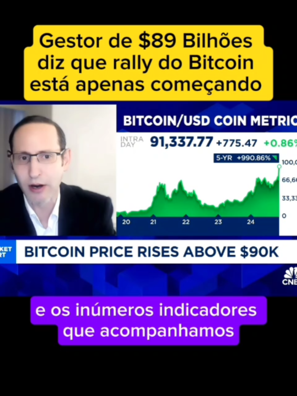 Gestor de fundo de Bilhões diz que rally do Bitcoin está apenas começando  #bitcoin #crypto #criptomoedas