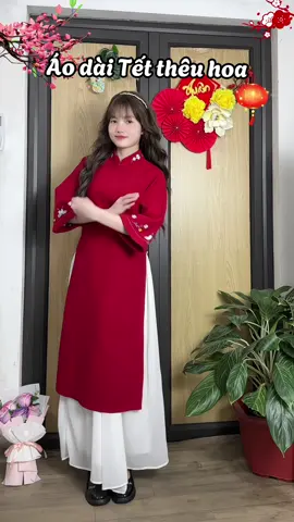 Áo dài xinh đón Tết 2025 ✨🧧🙆🏼‍♀️ set áo dài nhung thêu hoa #aodai #aodaitet #aodaicachtan #thoitrangnu #aodaivietnam #aodaixinh #fashiontiktok #xuhuong #tet2025 #tetmacgi #viral #maym52🎀 