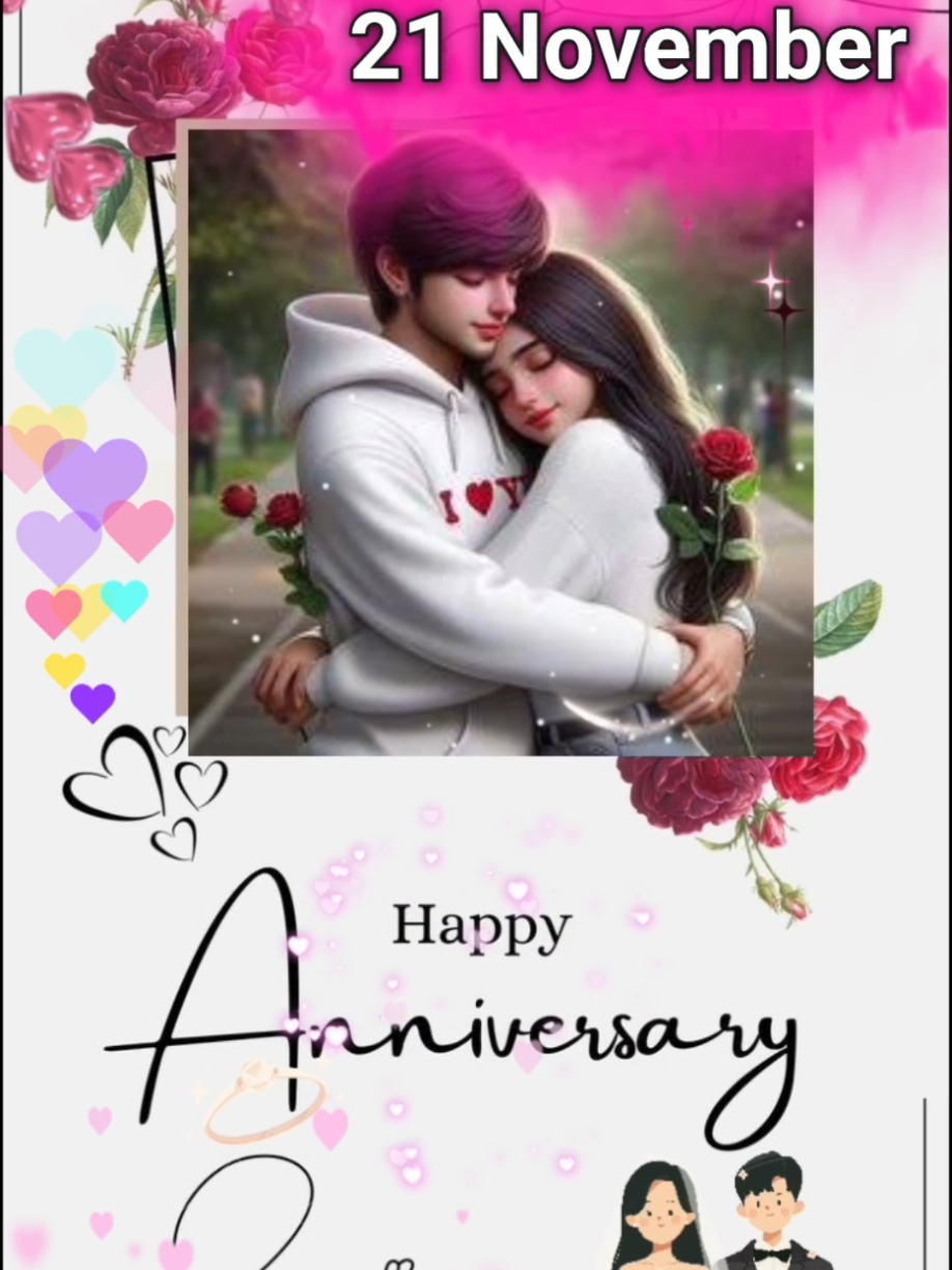 𝟐𝟏 𝐍𝐨𝐯𝐞𝐦𝐛𝐞𝐫 Happy Marriage💍 Anniversary Wishing Status💞🥀 :::::::::::::::::::::::::::::: @my dear sweet family  @Kanwal Junaid142  @humagulzarhumagul6  @Rehman chisti  @Rubab Sadiq @Saifi  .  .  #21NovemberHappyAnniversaryStatus #CapCut #DM #AliHaSsaN #virlkrdoplz #unfreezemyacount #1millionviews #viral #growmyaccount #plzunfrezemyaccount🙏 #anniversary #invitation #foryoupage #viral 