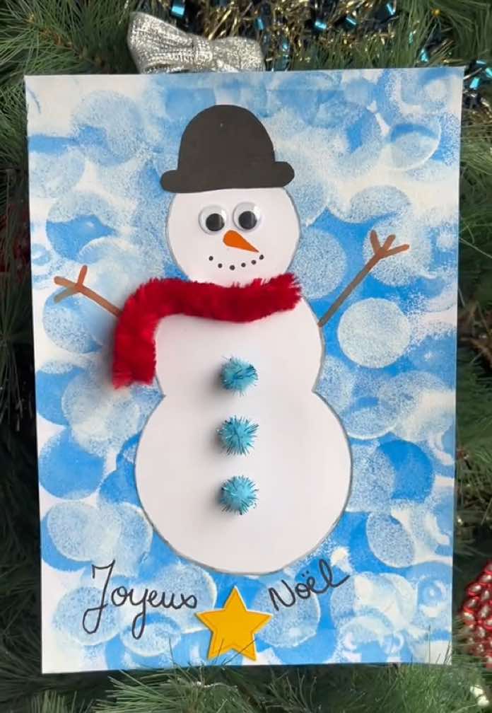 Activité enfant Noel 🎅☃️🎄 Bonhomme de Neige 🧡 #activiténoel #activityforkids #christmas #assmat #maitresse #collecleopatre #activitématernelle #perenoel #maman #mom #bébé #baby #maternite #activiteenfant #pourtoi 