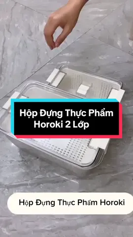 Hộp Đựng Thực Phẩm 2 Lớp Horoki #dogiadung  #antoan  #đồgiadụngtiệních  #bodungthucpham  #hopdungthucpham  #hopdungthucpham2lop  #livefest2024 