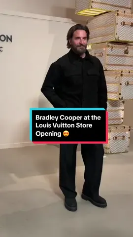 #BradleyCooper at the #LouisVuitton store opening in #NYC ……… you’re welcome. 🖤#Menswear #Fashion 
