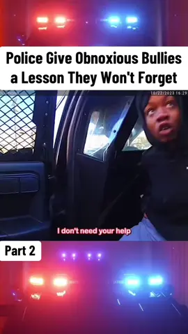 Police Give Obnoxious Bullies a Lesson They Won't Forget #cops #police #copsusa🚔🇺🇸 #policeofficer #foryou 