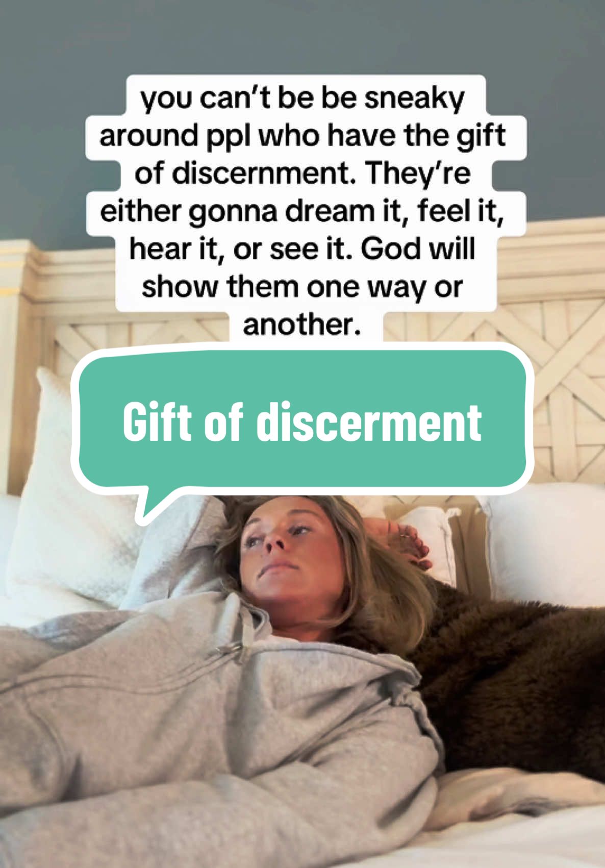 Discernment is a gift the Lord wantd you trust. It’s more than a gut feeling or a suspicion, its holy spirit wanting you. Start leaning into this gift trusting him and yourself when he gives you warnings about people places or things.  ❤️ ##discernment##giftoftheholyspirit##christianwomen##confidence##holyspirit