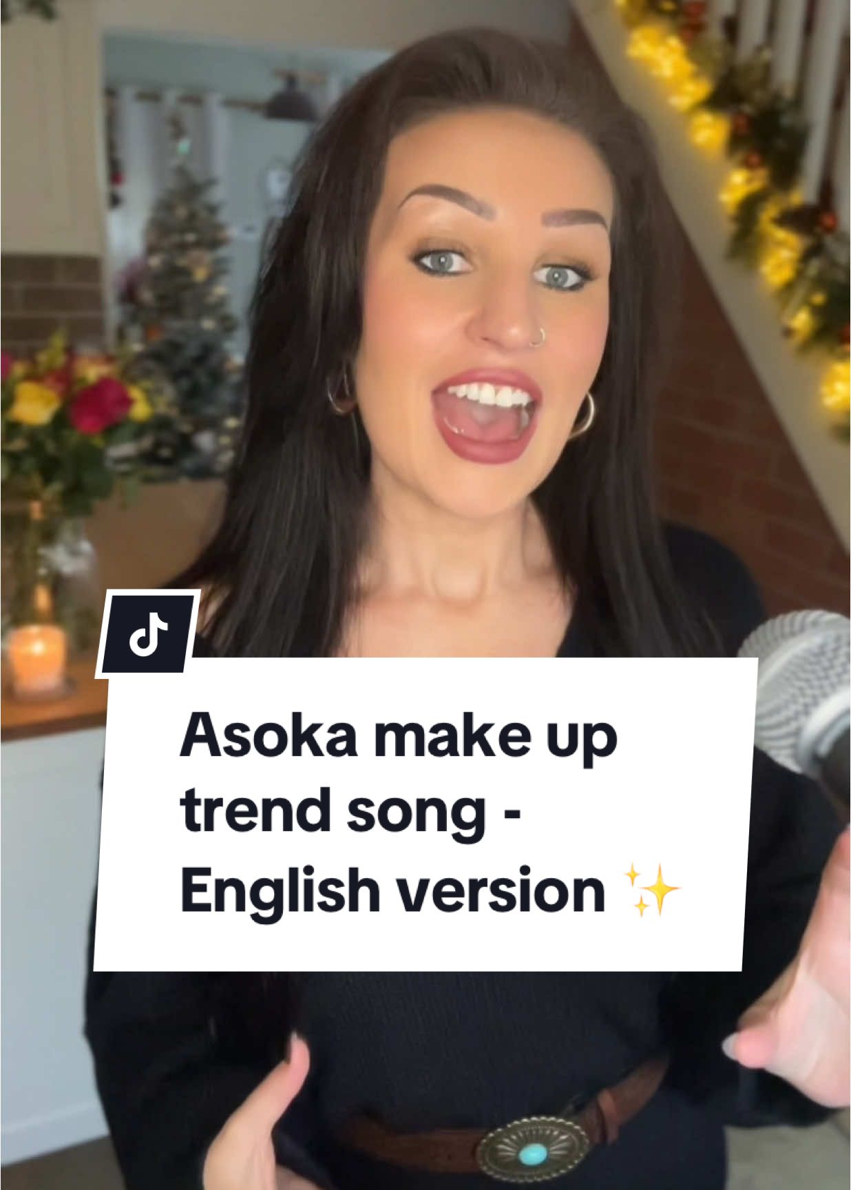 Replying to @thornosal OH, so THAT’S what she is singing about! 😱 Here is the VIRAL make up trend song, Asoka - In English ✨ #asokamakeup #asoka #translation #asokaenglish #englishtranslation #viralfy #fyyp #thecottagesinger #vocals #englishversion #translation 