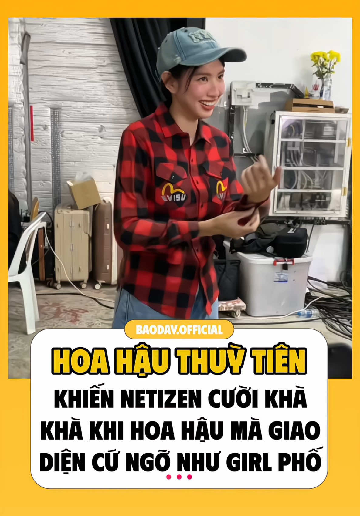 Hoa Hậu Thuỳ Tiên khiến netizen cười khà khà khi Hoa Hậu mà giao diện cứ ngỡ girl phố #baoday 