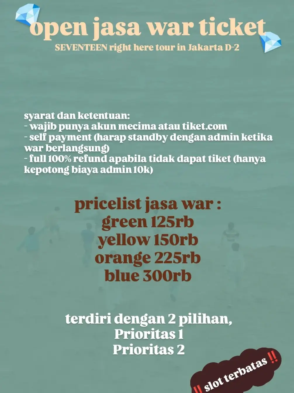 untuk lebih lengkap, bisa dm atau komen yaa🤍💎  no tipu, no scamming bcs all self payment yaa #SEVENTEEN #mecimapro #tiketdotcom #tiketkonser  #SEVENTEEN_RIGHT_HERE_IN_JAKARTA #CARAT #JASAWARTIKET #jaswartiket #scoups #jeonghan #jun #seungkwan #joshua #seokmin #wonwoo #hoshi #dino #minghao #vernon #mingyu #woozi 