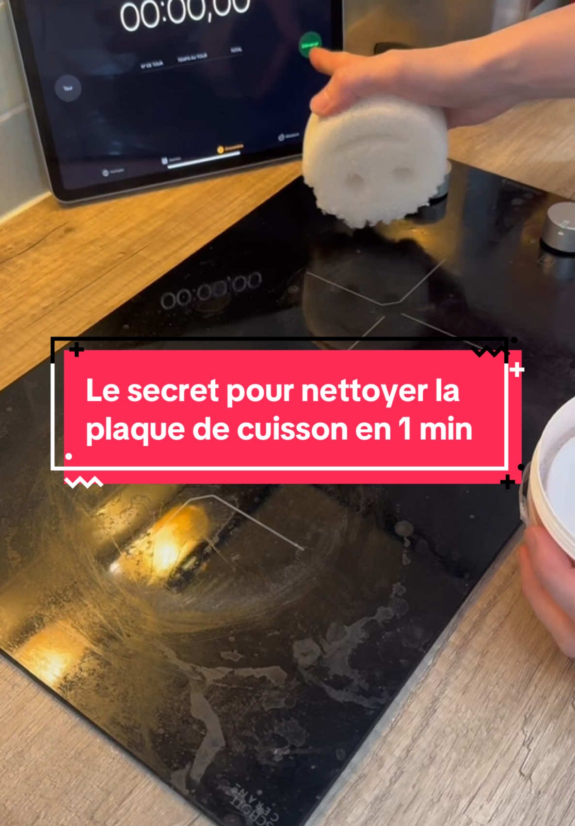 🛍️ Le LlEN de ce produit n° 321 est dans ma Bl0 (La Bl0graphie est le texte de présentation sur mon profil)😀/ P.UBLlClTE / Le secret pour nettoyer la plaque de cuisson en 1 min 🧽 