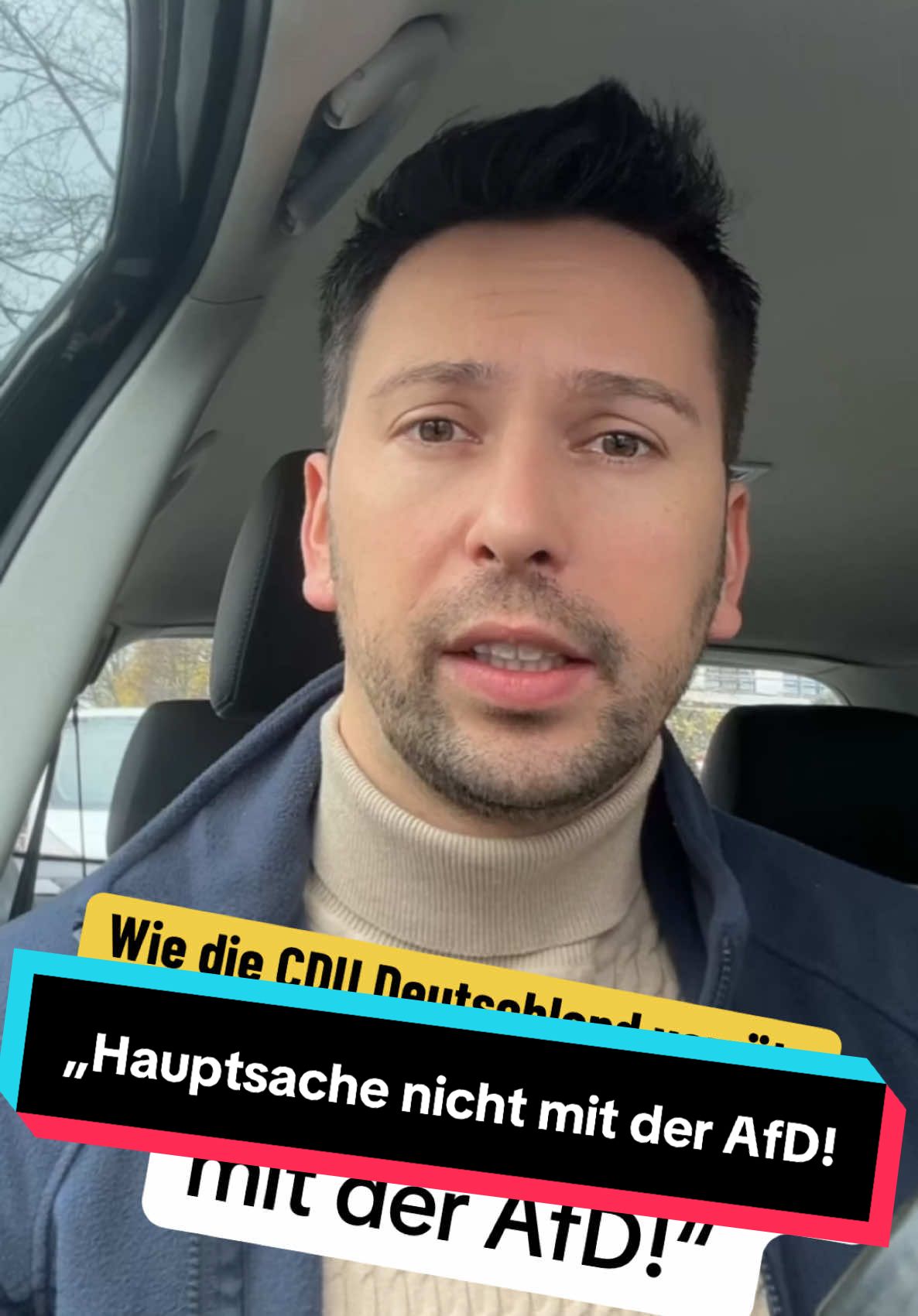 Der politische Irrsinn könnte endlich beendet werden, aber der #CDU und Friedrich #Merz ist die #Brandmauer gegen die #AfD wichtiger, als die Probleme des eigenen Landes zu lösen.