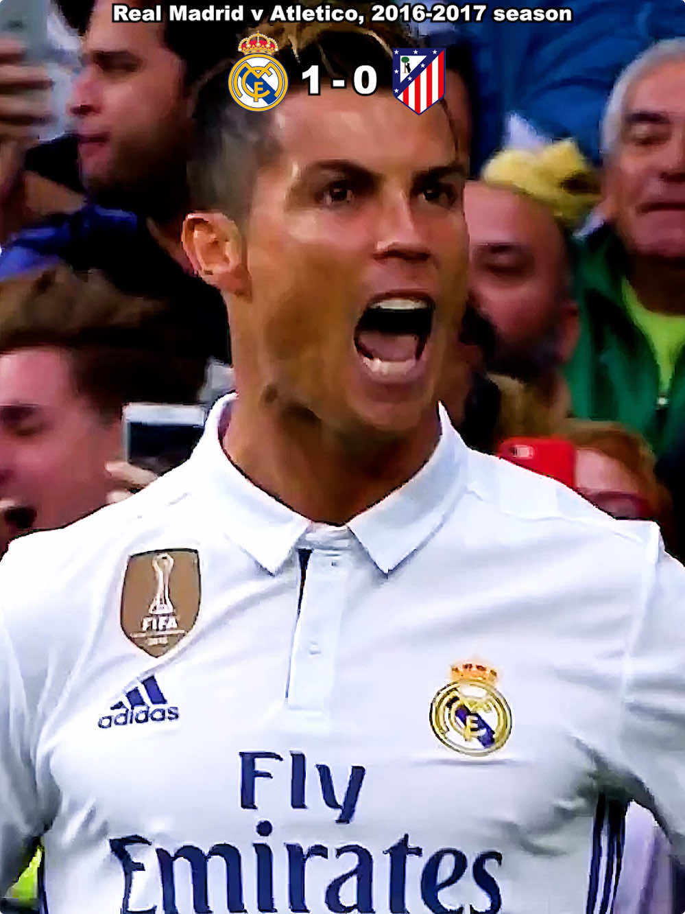 Ronaldo beat Atletico Madrid with a hat-trick #US #ronaldo #realmadrid #football 