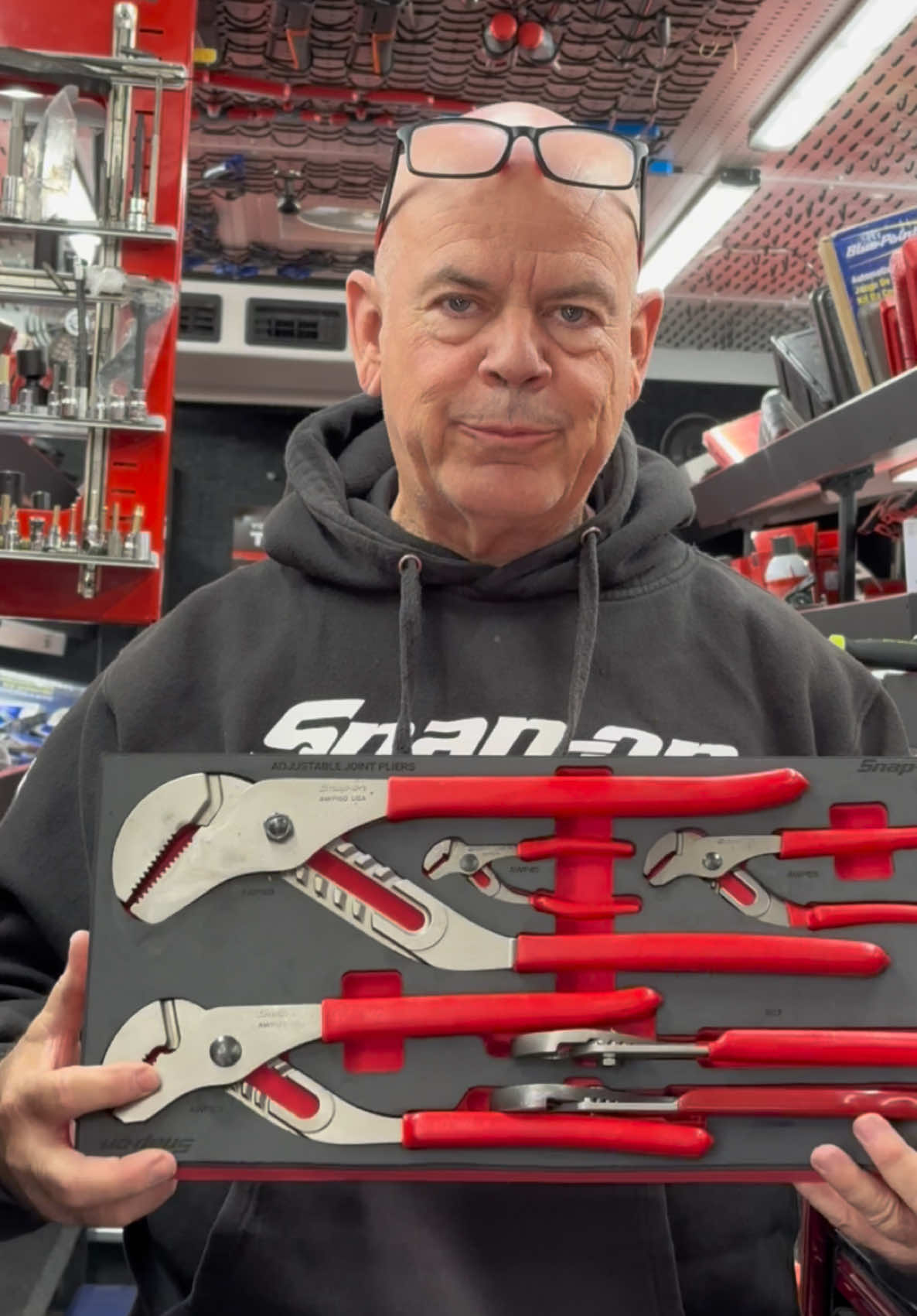 Snap-on 6 Piece Parrot Jaw Slip-Joint Pliers!!!