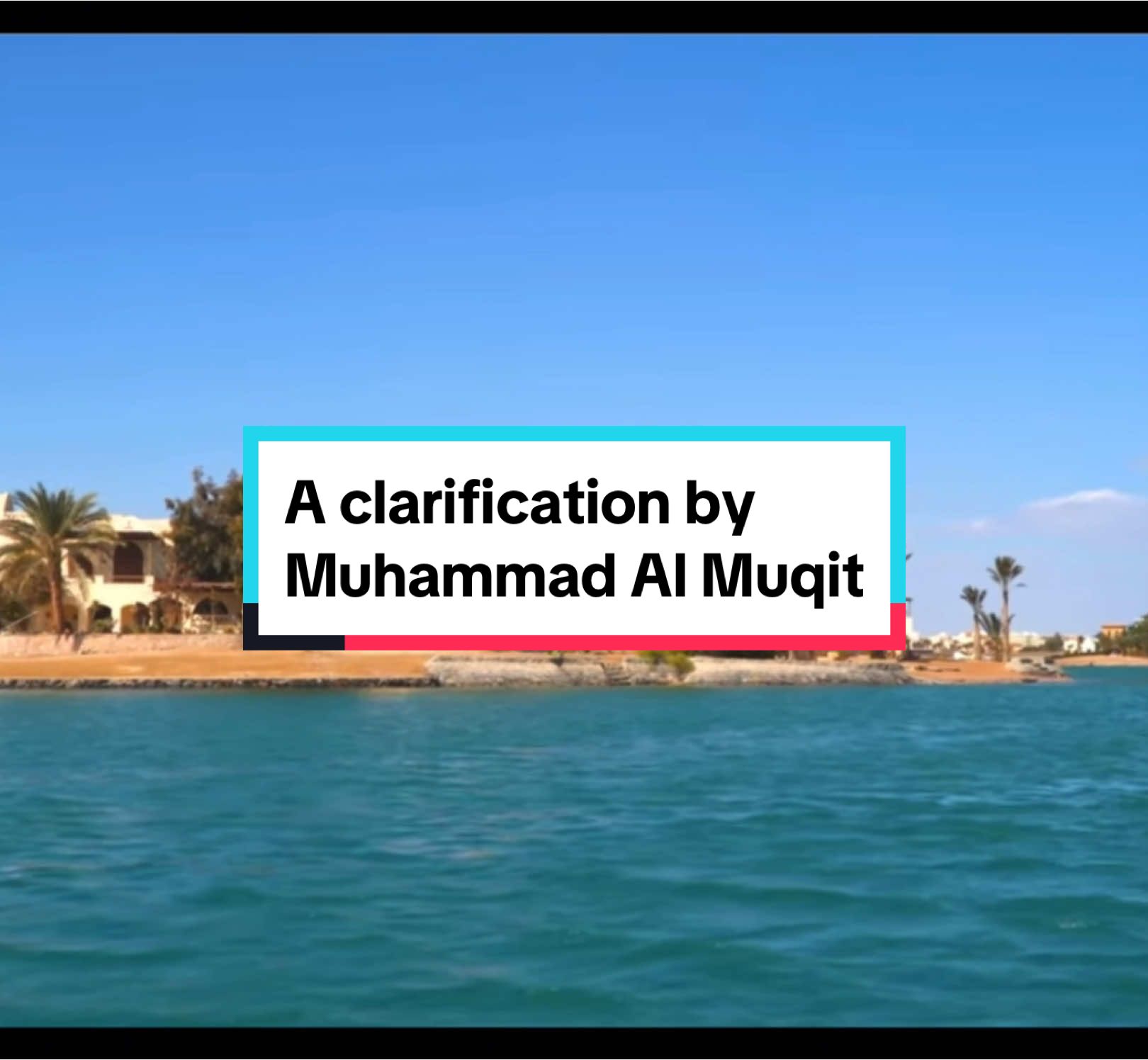 A clarification by Muhammad Al Muqit #muhammadalmuqit #foryoupage #paratu #vocalsonly #arabic #fyp #free🇵🇸 #wartermelon🍉 #cresecentchords 