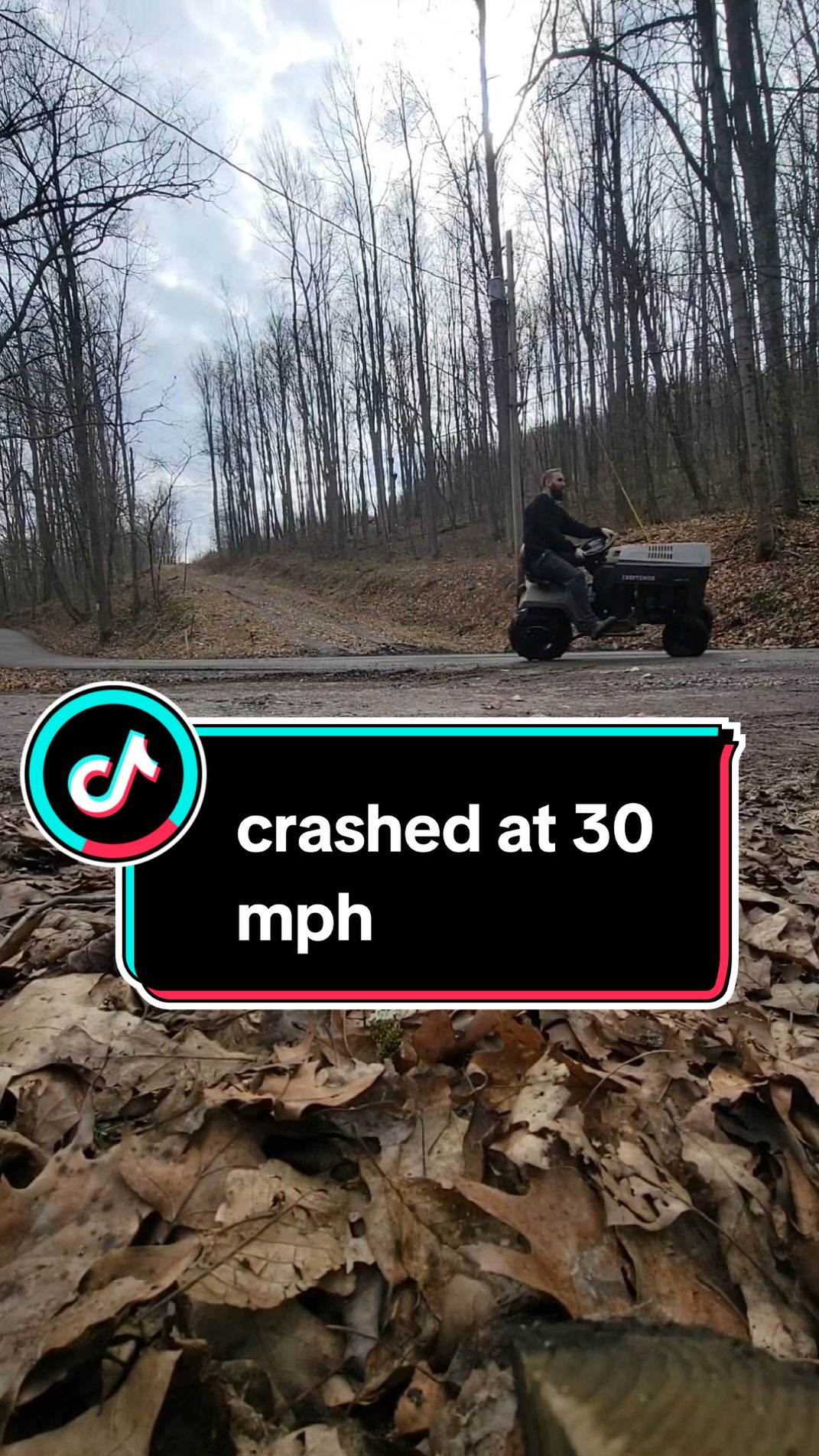 That time my front tire (snowblower tires) was low and rolled in at 30 mph. lesson was learned that day #mudmowers #offroadmower