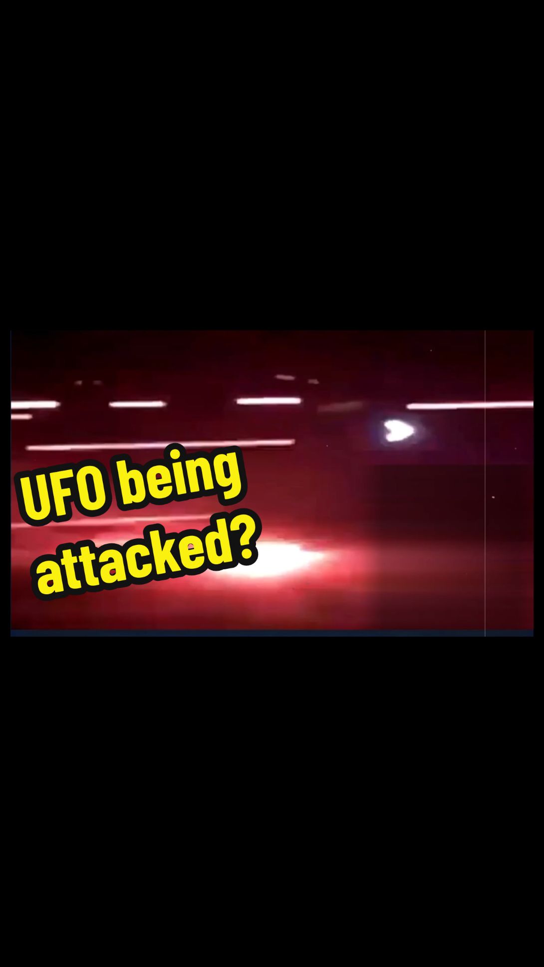 🚨  A UFO under attack, but it’s completely untouchable! Proof of alien technology?  They tried to intercept this UAP flying in the sky, but nothing seems to affect it. The UFO seems to be a wedge shape. It flys back and forth through it all like its invincible.  What do you think this could be? A UFO, advanced tech, or something else entirely?