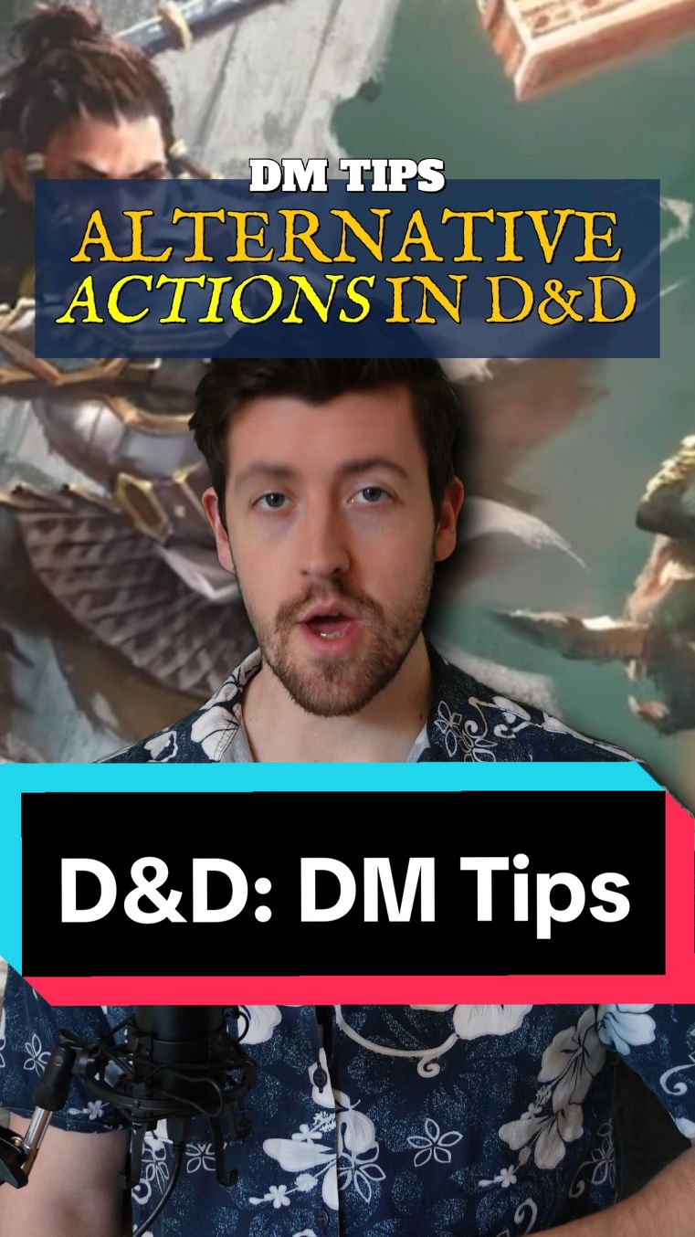 Three alternative actions in 5e D&D! #dnd #dungeonsanddragons #dndtiktok #dndtok #dnd5e #dungeonmaster #dndfam #dungeonmaster #ttrpg #dndtips #tabletop #rpgtiktok 